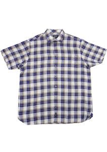 N3 GAZMAN SSHS13009 LINEN CHECK SS