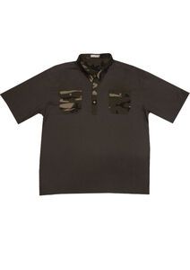 D3 CHARCOAL KS13063 CAMO POLO