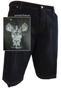 58 RISING STAR SMILEY DENIM SHORT (61)