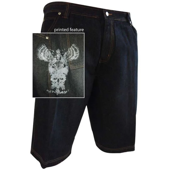 58 RISING STAR SMILEY DENIM SHORT (61)