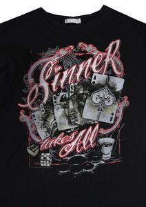 24 CHARCOAL KS13075 SINNERS TSHIRT