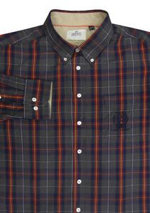 24 GREYES 33165 ORANGE CHECK LS