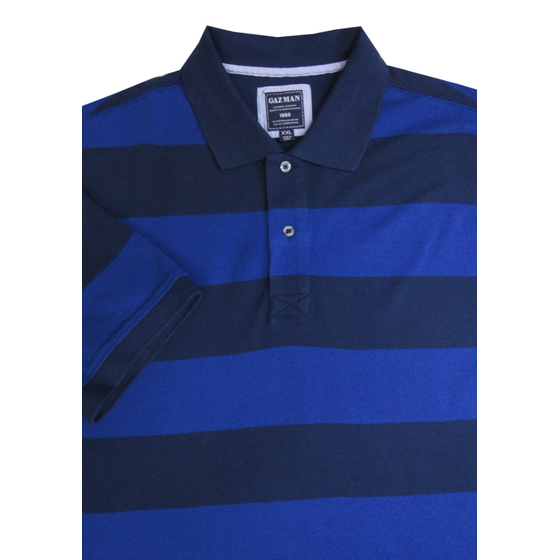 54 GAZ MAN POLW14021 BLOCK STRIPE POLO
