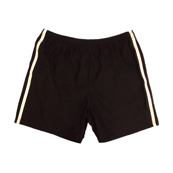 80 CHARCOAL KS1078 STRIPE RUNNER SHORT