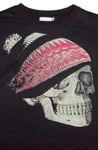 D0 CHARCOAL 10100 SKULL BEANIE TSHIRT