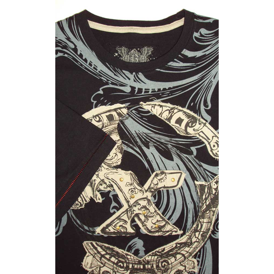 FUSION T740 FABRIC X APPLIQUE SS TEE
