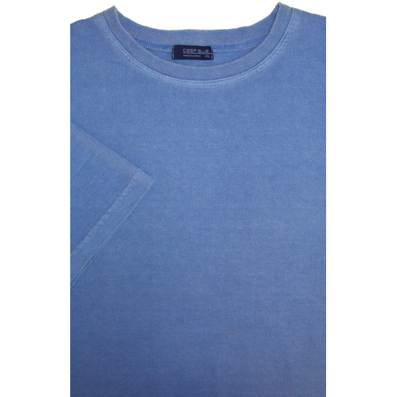 DEEP BLUE PIGMENT WASH TSHIRT