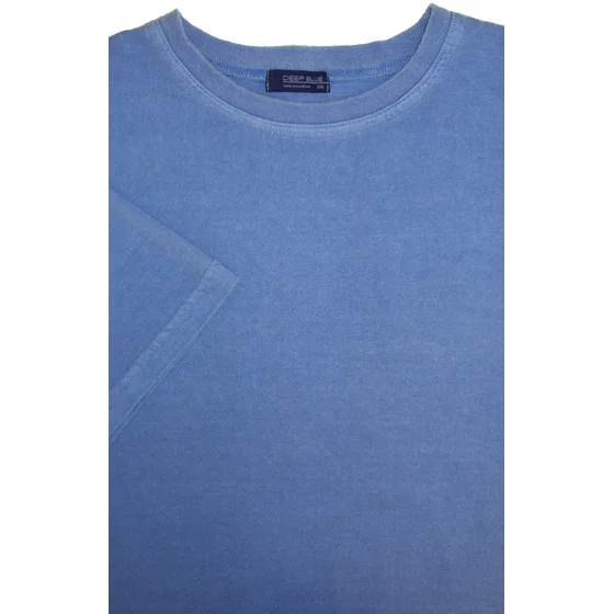 DEEP BLUE PIGMENT WASH TSHIRT