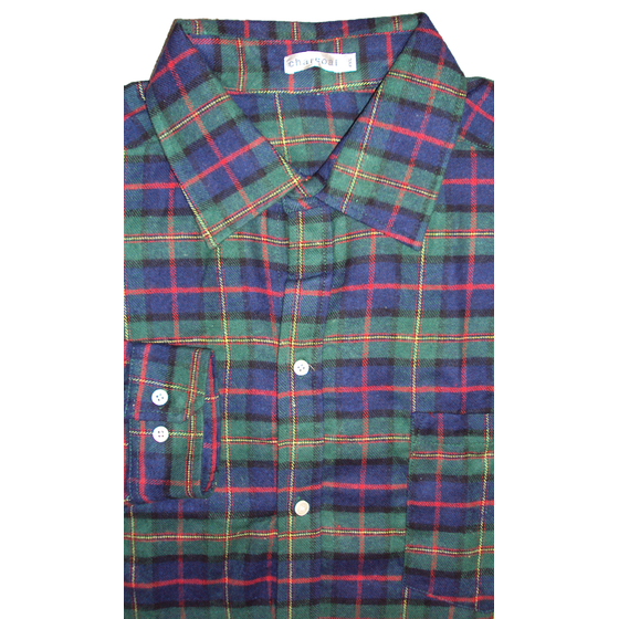 CHARCOAL KS10110 FLANNEL SHIRT LS