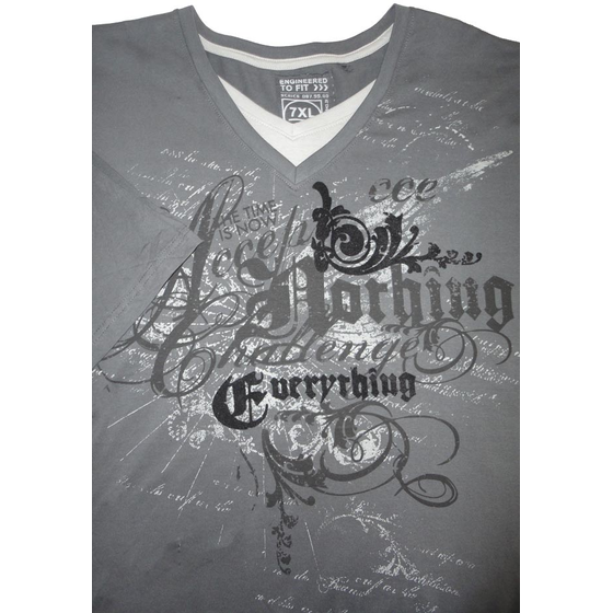 TML 6317B FLOCKING PRINT TEE 