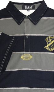 KAM JEANS 24 STRIPE SS RUGBY