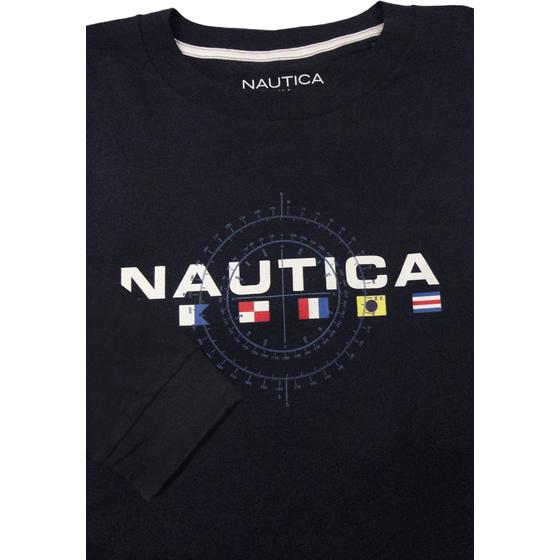 31 NAUTICA Q03204 LS FLAG TSHIRT (292)