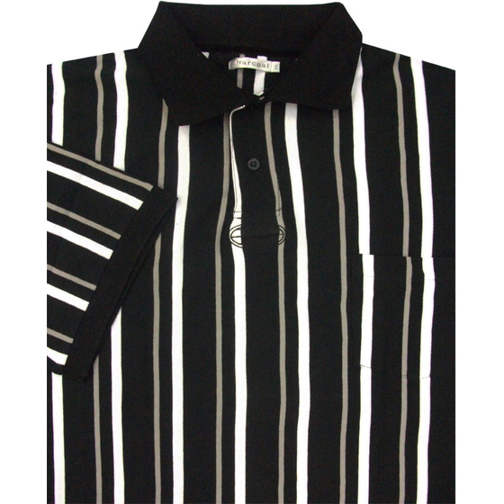 CHARCOAL KS11151 VERTICAL STRIPE POLO