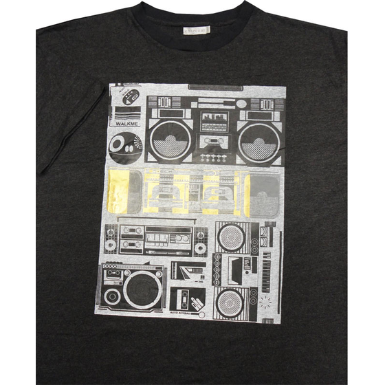 81 CHARCOAL KS11157 BEATBOX TSHIRT