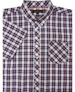BEN SHERMAN MC1116 RED NAVY CHECK SS