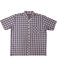 BEN SHERMAN MC1116 RED NAVY CHECK SS