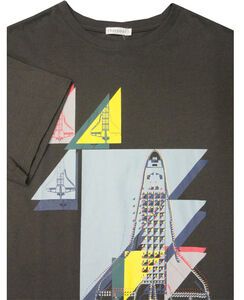 32 CHARCOAL KS1183 LIFT OFF TSHIRT