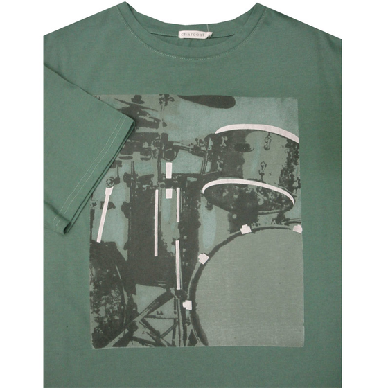 62 CHARCOAL KS12231 DRUM KIT TSHIRT 7395