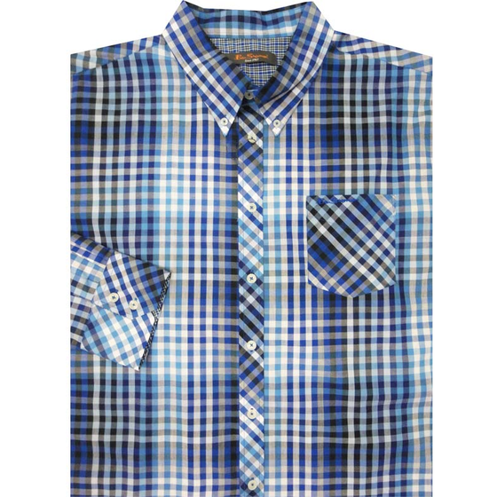 BEN SHERMAN MA014L LS SMALL CHECK SHIRT