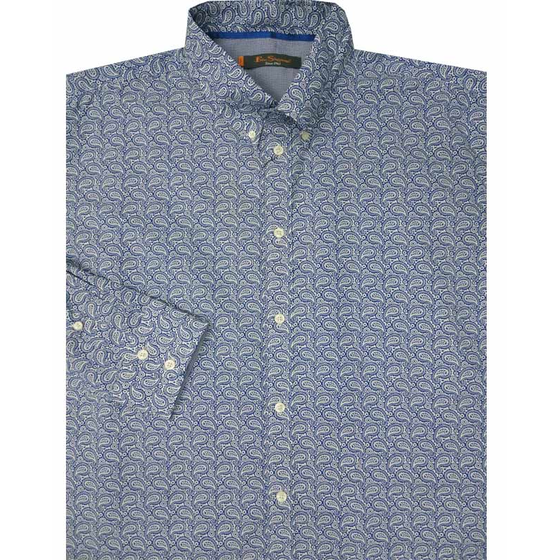 BEN SHERMAN MA00159 PAISLEY LS SHIRT
