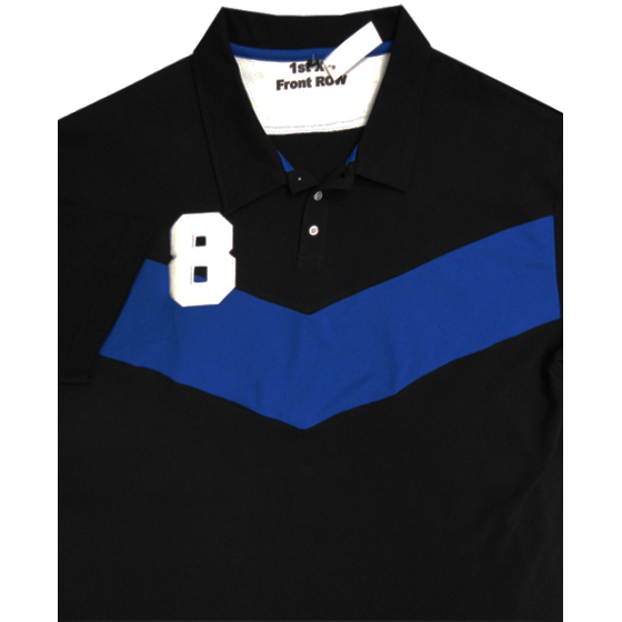 13 FRONT ROW CHEVRON POLO SHIRT