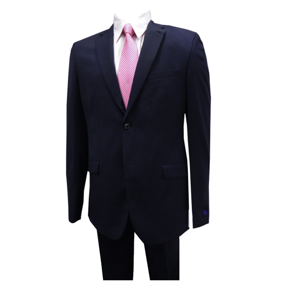 83 FLAIR F1103 NAVY SELF STRIPE SUIT 606