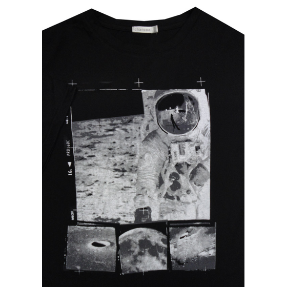 83 CHARCOAL KS13047 ASTONAUT TSHIRT