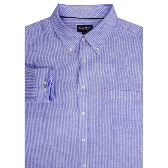 93 GAZMAN LSHS13049 LINEN STRIPE LS