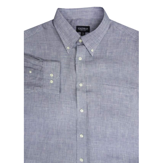93 GAZMAN LSHS13053 LINEN LS SHIRT
