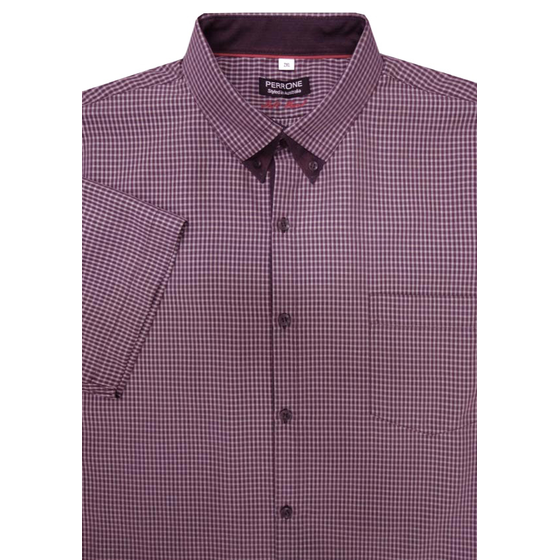 N3 PERRONE 3196 DB COLLAR SHIRT SS