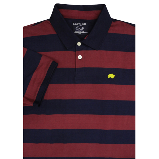 83 RAGING BULL A1316 MED STRIPE POLO